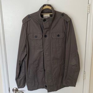 Large Tall Old Navy Military Jacket LT Olive Green